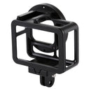 PULUZ Housing Shell CNC Aluminum Alloy Protective Cage with Insurance Frame & 52mm UV Lens for GoPro HERO7 Black /6 /5(Black)