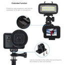 PULUZ Housing Shell CNC Aluminum Alloy Protective Cage with Insurance Frame & 52mm UV Lens for GoPro HERO7 Black /6 /5(Black)