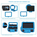 PULUZ Housing Shell CNC Aluminum Alloy Protective Cage with Insurance Frame & 52mm UV Lens for GoPro HERO7 Black /6 /5(Blue)