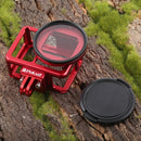 PULUZ Housing Shell CNC Aluminum Alloy Protective Cage with Insurance Frame & 52mm UV Lens for GoPro HERO7 Black /6 /5(Red)