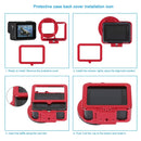 PULUZ Housing Shell CNC Aluminum Alloy Protective Cage with Insurance Frame & 52mm UV Lens for GoPro HERO7 Black /6 /5(Red)