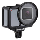 PULUZ Housing Shell CNC Aluminum Alloy Protective Cage with Insurance Frame & 52mm UV Lens for GoPro HERO7 Silver /7 White(Black)