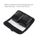 PULUZ Lithium Battery Explosion-proof Safety Protection Storage Bag with Carabiner for Camera Battery