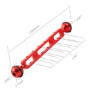 PULUZ 7.87 inch 20cm Aluminum Alloy Dual Balls Arm for Underwater Torch / Video Light, Ball Diameter: 2.54cm(Red)