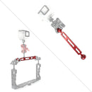 PULUZ 7.87 inch 20cm Aluminum Alloy Dual Balls Arm for Underwater Torch / Video Light, Ball Diameter: 2.54cm(Red)