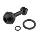 PULUZ 1/4 inch Screw Aluminum Ball Adapter Mount for GoPro HERO10 Black / HERO9 Black / HERO8 Black /7 /6 /5 /5 Session /4 Session /4 /3+ /3 /2 /1, DJI Osmo Action, Xiaoyi and Other Action Cameras, Diameter: 2.5cm(Black)