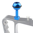 PULUZ 1/4 inch Screw Aluminum Ball Adapter Mount for GoPro HERO10 Black / HERO9 Black / HERO8 Black /7 /6 /5 /5 Session /4 Session /4 /3+ /3 /2 /1, DJI Osmo Action, Xiaoyi and Other Action Cameras, Diameter: 2.5cm(Blue)