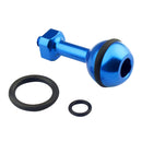 PULUZ 1/4 inch Screw Aluminum Ball Adapter Mount for GoPro HERO10 Black / HERO9 Black / HERO8 Black /7 /6 /5 /5 Session /4 Session /4 /3+ /3 /2 /1, DJI Osmo Action, Xiaoyi and Other Action Cameras, Diameter: 2.5cm(Blue)