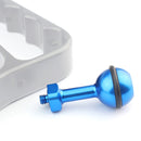 PULUZ 1/4 inch Screw Aluminum Ball Adapter Mount for GoPro HERO10 Black / HERO9 Black / HERO8 Black /7 /6 /5 /5 Session /4 Session /4 /3+ /3 /2 /1, DJI Osmo Action, Xiaoyi and Other Action Cameras, Diameter: 2.5cm(Blue)