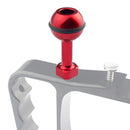 PULUZ 1/4 inch Screw Aluminum Ball Adapter Mount for GoPro HERO10 Black / HERO9 Black / HERO8 Black /7 /6 /5 /5 Session /4 Session /4 /3+ /3 /2 /1, DJI Osmo Action, Xiaoyi and Other Action Cameras, Diameter: 2.5cm(Red)