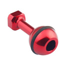 PULUZ 1/4 inch Screw Aluminum Ball Adapter Mount for GoPro HERO10 Black / HERO9 Black / HERO8 Black /7 /6 /5 /5 Session /4 Session /4 /3+ /3 /2 /1, DJI Osmo Action, Xiaoyi and Other Action Cameras, Diameter: 2.5cm(Red)