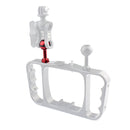 PULUZ 1/4 inch Screw Aluminum Ball Adapter Mount for GoPro HERO10 Black / HERO9 Black / HERO8 Black /7 /6 /5 /5 Session /4 Session /4 /3+ /3 /2 /1, DJI Osmo Action, Xiaoyi and Other Action Cameras, Diameter: 2.5cm(Red)