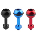 PULUZ 1/4 inch Screw Aluminum Ball Adapter Mount for GoPro HERO10 Black / HERO9 Black / HERO8 Black /7 /6 /5 /5 Session /4 Session /4 /3+ /3 /2 /1, DJI Osmo Action, Xiaoyi and Other Action Cameras, Diameter: 2.5cm(Black)