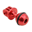 PULUZ CNC Aluminum Ball Head Adapter Mount for DJI Osmo Action, GoPro HERO9 /8 /7 /6 /5 /5 Session /4 Session /4 /3+ /3 /2 /1, Xiaoyi and Other Action Cameras, Diameter: 2.5cm(Red)