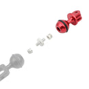 PULUZ CNC Aluminum Ball Head Adapter Mount for DJI Osmo Action, GoPro HERO9 /8 /7 /6 /5 /5 Session /4 Session /4 /3+ /3 /2 /1, Xiaoyi and Other Action Cameras, Diameter: 2.5cm(Red)