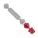 PULUZ CNC Aluminum Ball Head Adapter Mount for DJI Osmo Action, GoPro HERO9 /8 /7 /6 /5 /5 Session /4 Session /4 /3+ /3 /2 /1, Xiaoyi and Other Action Cameras, Diameter: 2.5cm(Red)