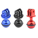 PULUZ CNC Aluminum Ball Head Adapter Mount for DJI Osmo Action, GoPro HERO9 /8 /7 /6 /5 /5 Session /4 Session /4 /3+ /3 /2 /1, Xiaoyi and Other Action Cameras, Diameter: 2.5cm(Black)