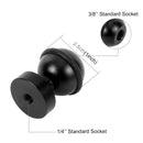 PULUZ CNC Aluminum Ball Head Adapter Mount for DJI Osmo Action, GoPro HERO9 /8 /7 /6 /5 /5 Session /4 Session /4 /3+ /3 /2 /1, Xiaoyi and Other Action Cameras, Diameter: 2.5cm(Black)