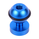 PULUZ CNC Aluminum Ball Head Adapter Mount for DJI Osmo Action, GoPro HERO9 /8 /7 /6 /5 /5 Session /4 Session /4 /3+ /3 /2 /1, Xiaoyi and Other Action Cameras, Diameter: 2.5cm(Blue)
