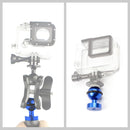 PULUZ CNC Aluminum Ball Head Adapter Mount for DJI Osmo Action, GoPro HERO9 /8 /7 /6 /5 /5 Session /4 Session /4 /3+ /3 /2 /1, Xiaoyi and Other Action Cameras, Diameter: 2.5cm(Blue)