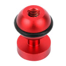 PULUZ CNC Aluminum Ball Head Adapter Mount for DJI Osmo Action, GoPro HERO9 /8 /7 /6 /5 /5 Session /4 Session /4 /3+ /3 /2 /1, Xiaoyi and Other Action Cameras, Diameter: 2.5cm(Red)