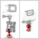 PULUZ CNC Aluminum Ball Head Adapter Mount for DJI Osmo Action, GoPro HERO9 /8 /7 /6 /5 /5 Session /4 Session /4 /3+ /3 /2 /1, Xiaoyi and Other Action Cameras, Diameter: 2.5cm(Red)