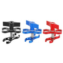 PULUZ Dual Ball Clamp Open Hole Diving Camera Bracket CNC Aluminum Spring Flashlight Clamp for Diving Underwater Photography System(Black)