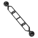 PULUZ 9.0 inch 22.8cm Aluminum Alloy Dual Balls Arm, Ball Diameter: 25mm(Black)