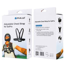 PULUZ Adjustable Body Mount Belt Chest Strap with J Hook Mount & Long Screw for GoPro HERO10 Black / HERO9 Black / HERO8 Black / HERO7 /6 /5 /5 Session /4 Session /4 /3+ /3 /2 /1, Insta360 ONE R, DJI Osmo Action and Other Action Cameras