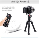 PULUZ Pocket Mini Microspur Photos Magnesium Alloy Tripod Mount with 360 Degree Ball Head for DSLR & Digital Camera, Adjustable Height: 24.5-57cm, Load Max: 3kg