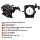 PULUZ 3 in 1 (Tripod + Bowl Adapter + Black Fluid Drag Head) Heavy Duty Video Camcorder Aluminum Alloy Tripod Mount Kit for DSLR / SLR Camera, Adjustable Height: 62-152cm