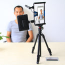 PULUZ 4-Section Folding Legs Metal Tripod Mount with 360 Degree Ball Head for DSLR & Digital Camera, Adjustable Height: 42-130cm