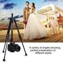 PULUZ 4-Section Folding Legs Metal Tripod Mount with 360 Degree Ball Head for DSLR & Digital Camera, Adjustable Height: 42-130cm