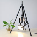 PULUZ 4-Section Folding Legs Metal Tripod Mount with 360 Degree Ball Head for DSLR & Digital Camera, Adjustable Height: 42-130cm
