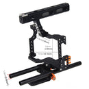 PULUZ Camera Cage Handle Stabilizer for Sony A7 & A7S & A7R, A7 II & A7R II & A7S II, A7R III & A7S III, A7R IV, A6000, A6500, A6300, Panasonic Lumix DMC-GH4(Orange)