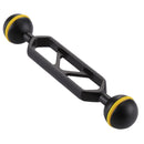 PULUZ 5 inch 12.6cm Aluminum Alloy Dual Balls Arm for Underwater Torch / Video Light, Ball Diameter: 2.5cm