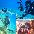 PULUZ 5 inch 12.6cm Aluminum Alloy Dual Balls Arm for Underwater Torch / Video Light, Ball Diameter: 2.5cm