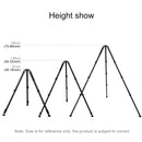 PULUZ 4-Section Folding Legs Metal Tripod Mount for DSLR / SLR Camera, Adjustable Height: 97-180cm