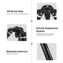 PULUZ 4-Section Folding Legs Metal Tripod Mount for DSLR / SLR Camera, Adjustable Height: 97-180cm