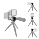 PULUZ 4-Head Cold Hot Shoe Mount Adapter Microphone Flash Light Aluminum Alloy Extension Bracket for DJI OSMO Mobile 2 / Zhiyun Smooth 4 / Feiyu Vimble 2 Gimbal Stabilizer