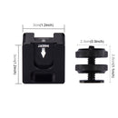 PULUZ 4-Head Hot Shoe Mount Adapter Microphone Flash Light Aluminum Alloy Holder Bracket
