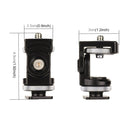 PULUZ Panorama Damping Two-dimensional Hot Shoe Head Multi-function Bracket