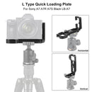 PULUZ 1/4 inch Vertical Shoot Quick Release L Plate Bracket Base Holder for Sony A7R / A7 / A7S(Black)