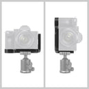 PULUZ 1/4 inch Vertical Shoot Quick Release L Plate Bracket Base Holder for Sony A7R / A7 / A7S(Black)