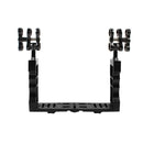 PULUZ Dual Handle Aluminium Tray Stabilizer with Dual Ball Aluminum Alloy Clamp for Underwater Camera Housings