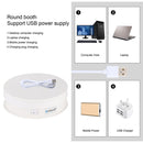 PULUZ 15cm USB Electric Rotating Turntable Display Stand Video Shooting Props Turntable for Photography, Load 1-5kg(White)