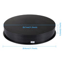 PULUZ 30cm USB Electric Rotating Turntable Display Stand Video Shooting Props Turntable for Photography, Load 5-10kg(Black)