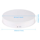 PULUZ 30cm USB Electric Rotating Turntable Display Stand Video Shooting Props Turntable for Photography, Load 5-10kg(White)