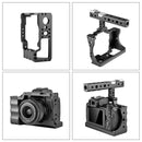 PULUZ Video Camera Cage Stabilizer with Handle for Canon EOS M50(Black)