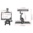 PULUZ Video Camera Cage Stabilizer with Handle & Rail Rod for Nikon Z6 / Z7(Black)